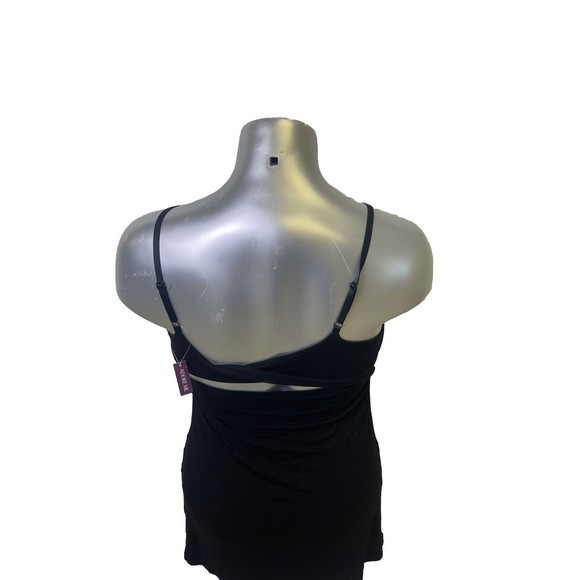 Adore Me Women's Suzie Soft Cozy Sleepwear Slip Black Size Medium - Picture 3 of 5